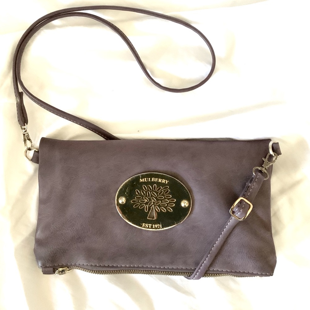 Mulberry Foldover Crossbody Bag